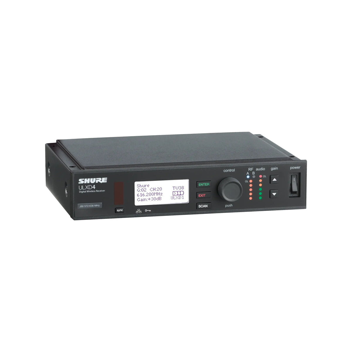 Shure ULXD4TA=-V50 ULXD4 WIRELESS RECEIVER TAA