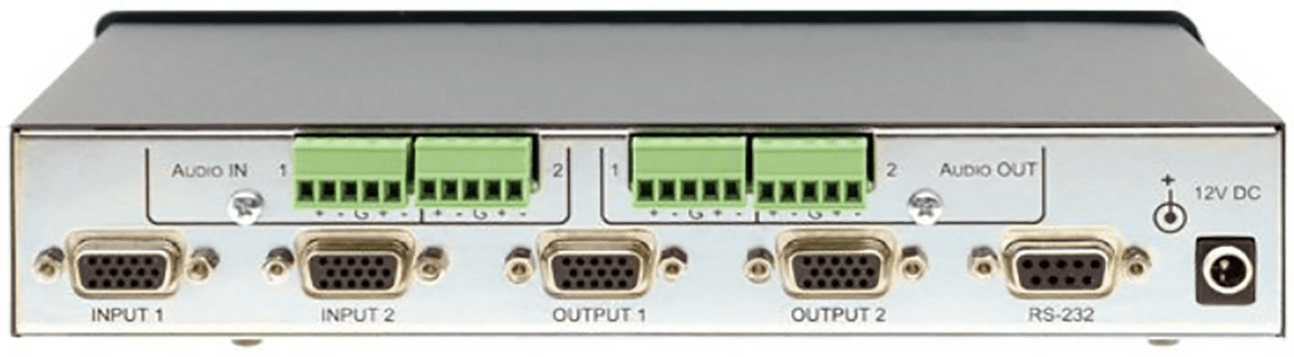 Kramer VP-2X2 Computer Graphics VGA/Audio Matrix Switcher - PSSL ProSound and Stage Lighting