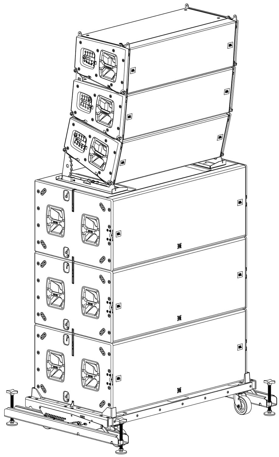 JBL VTX-A12-VT-GND Ground Stack Accessory for A12 and B28 - PSSL ProSound and Stage Lighting