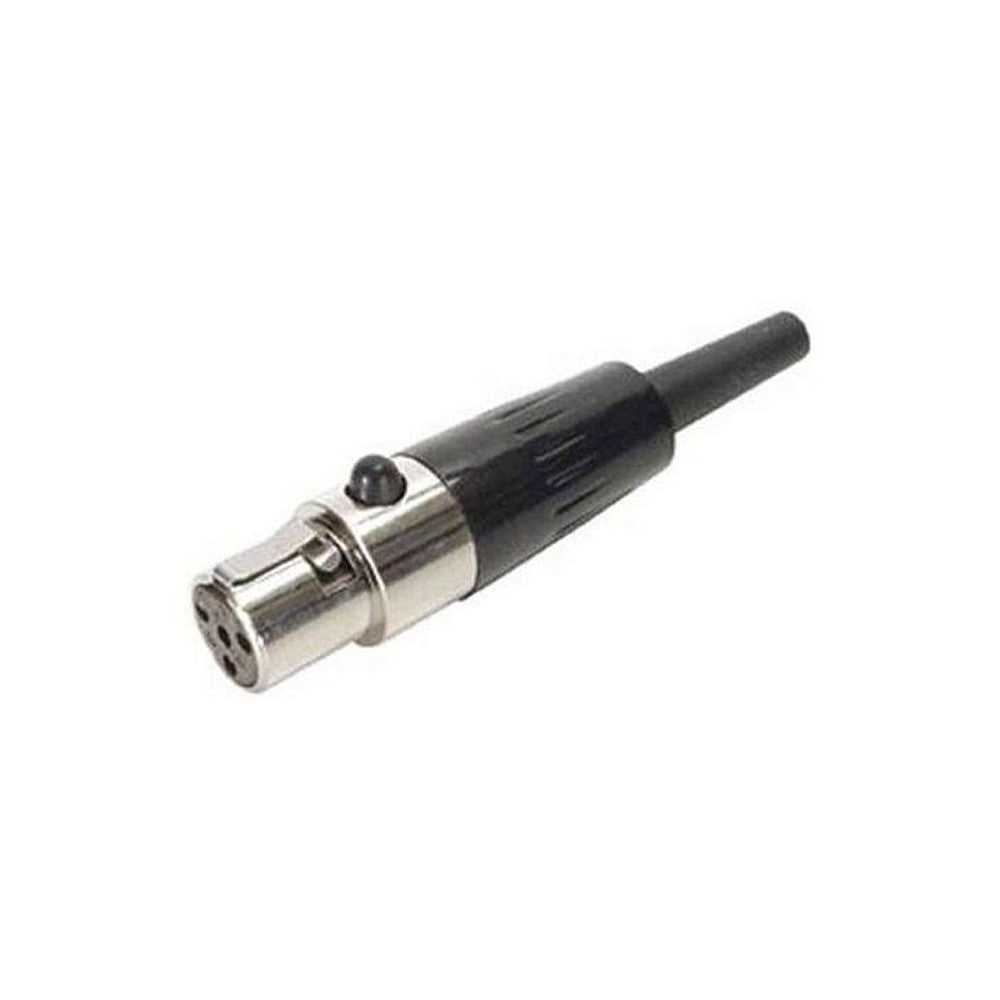Shure WA333 4-Pin Mini Connector (TA4F); Crimp-on version. RF Resistant.