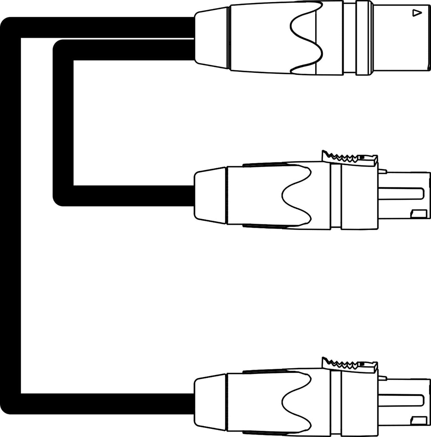D&B Audiotechnik Z2292.001 T Splitset NL4 Speaker Cable - PSSL ProSound and Stage Lighting
