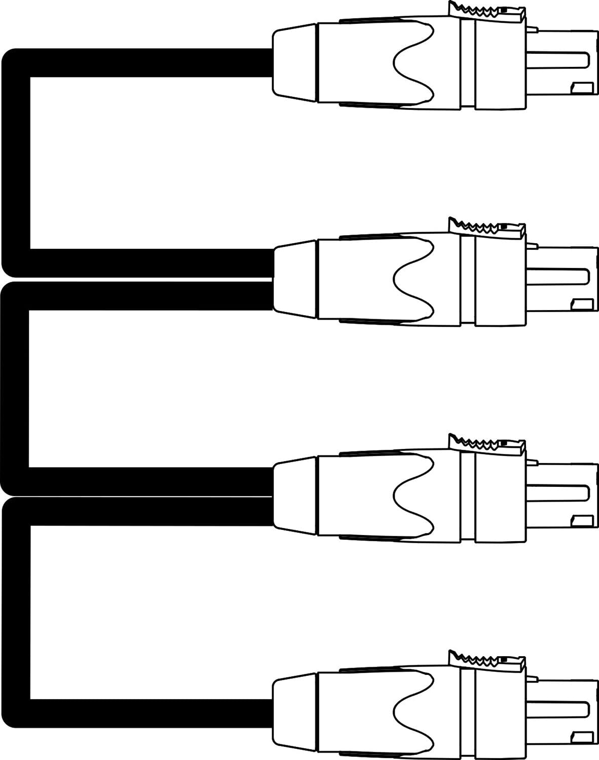 D&B Audiotechnik Z2293.001 T Linkset NL4 Speaker Cable - PSSL ProSound and Stage Lighting