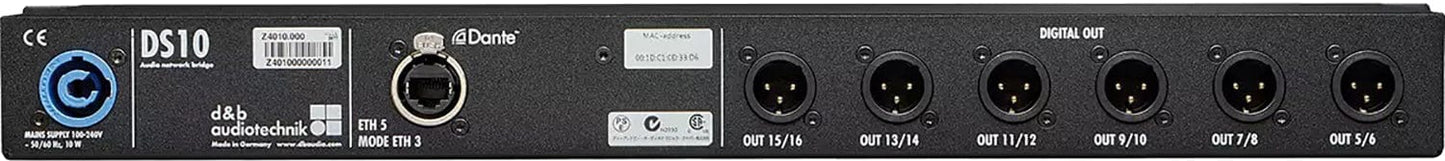 D&B Audiotechnik Z4010.000 DS10 Audio Network Bridge Unit - PSSL ProSound and Stage Lighting