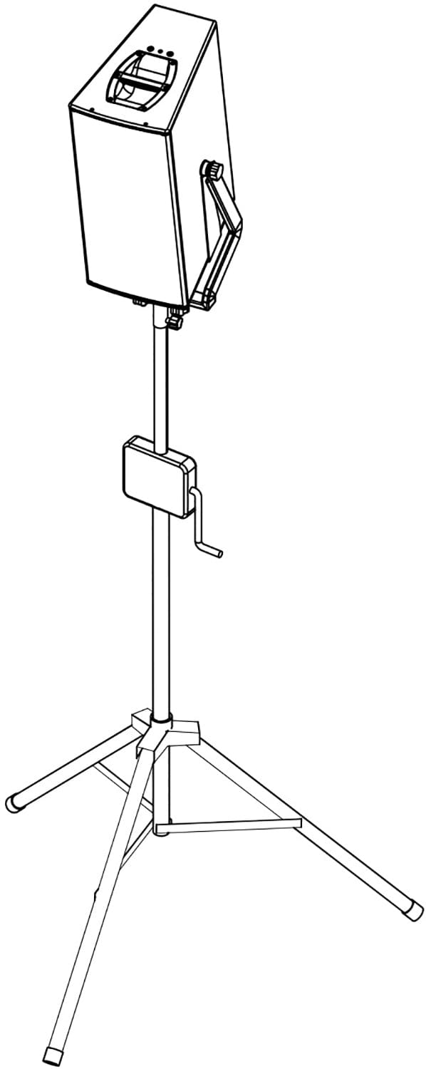 D&B Audiotechnik Z5009.000.00 Loudspeaker Stand with Winder - PSSL ProSound and Stage Lighting