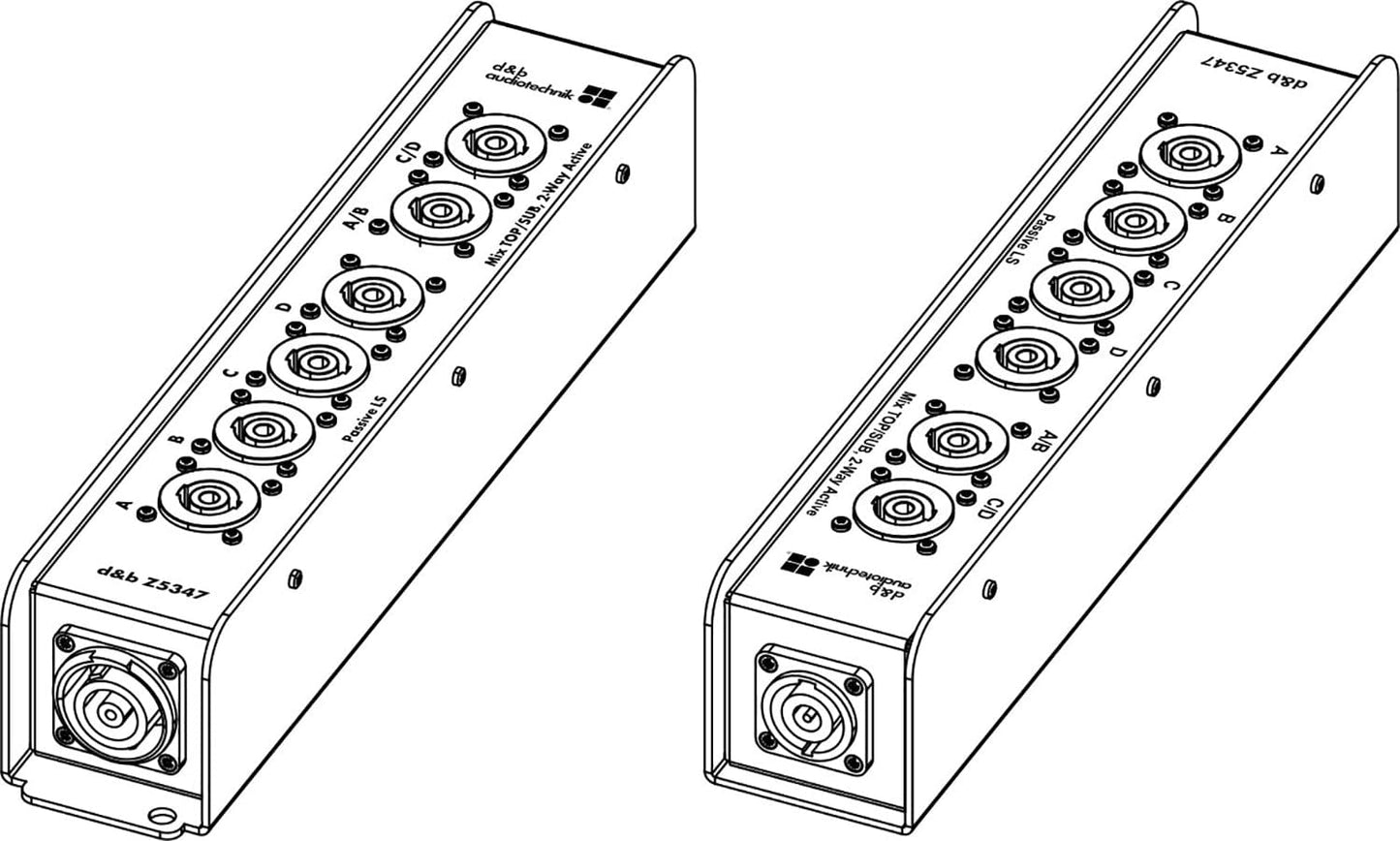 D&B Audiotechnik Z5347.001 Breakoutbox - NLT8 F/M to 6x NL4 - PSSL ProSound and Stage Lighting
