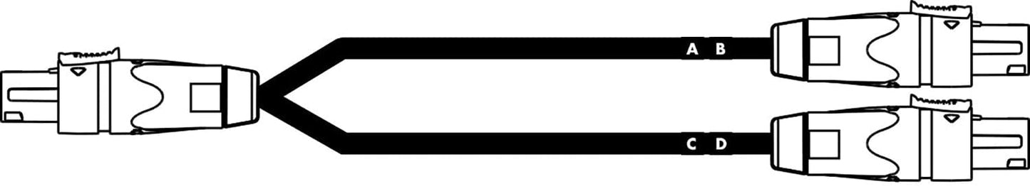 D&B Audiotechnik Z5348.003 Adapter - NLT8F to 2x NL8F - PSSL ProSound and Stage Lighting