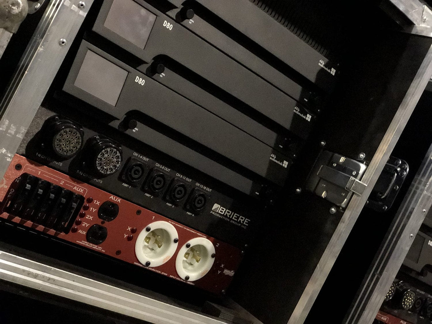 D&B Audiotechnik Z5570.050 3x D80 Touring Rack - NEMA Mains Panel - PSSL ProSound and Stage Lighting