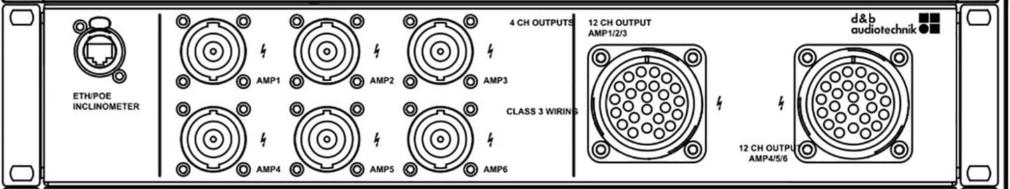 D&B Audiotechnik Z5578.001 DY Loudspeaker Connector Panel - 2x LKA25 / 6xNL8 - PSSL ProSound and Stage Lighting