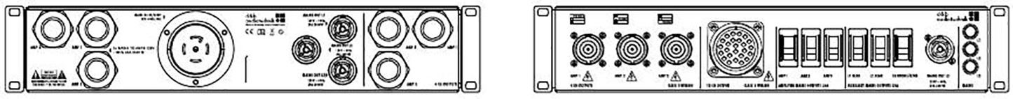 D&B Audiotechnik Z5605.001 Mains Power Distribution / LS Connector Panel - 3x D40 NEMA - PSSL ProSound and Stage Lighting