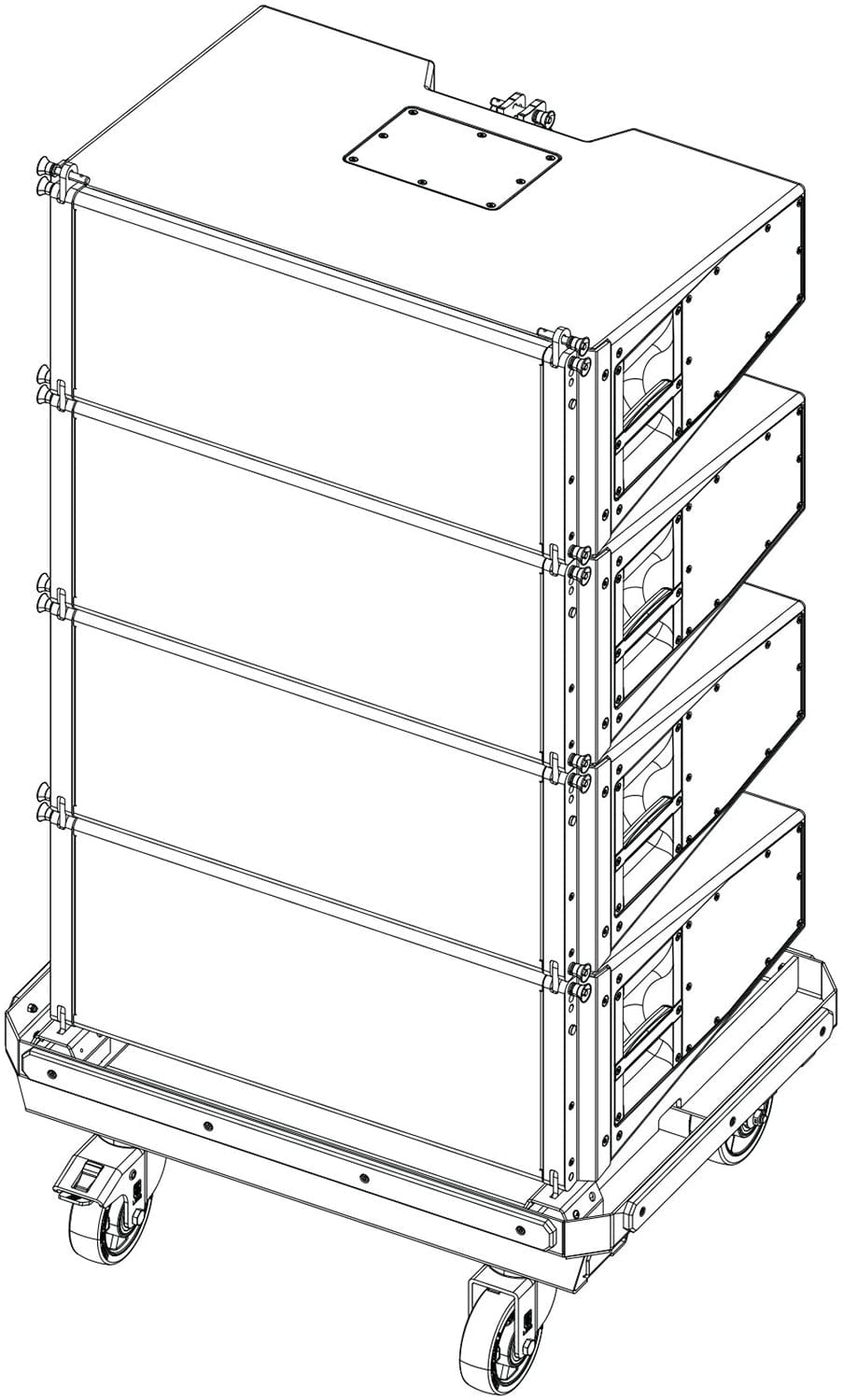 D＆D D&B Audiotechnik Z5794.000 XSL12 Compression Mode Transport Cart
