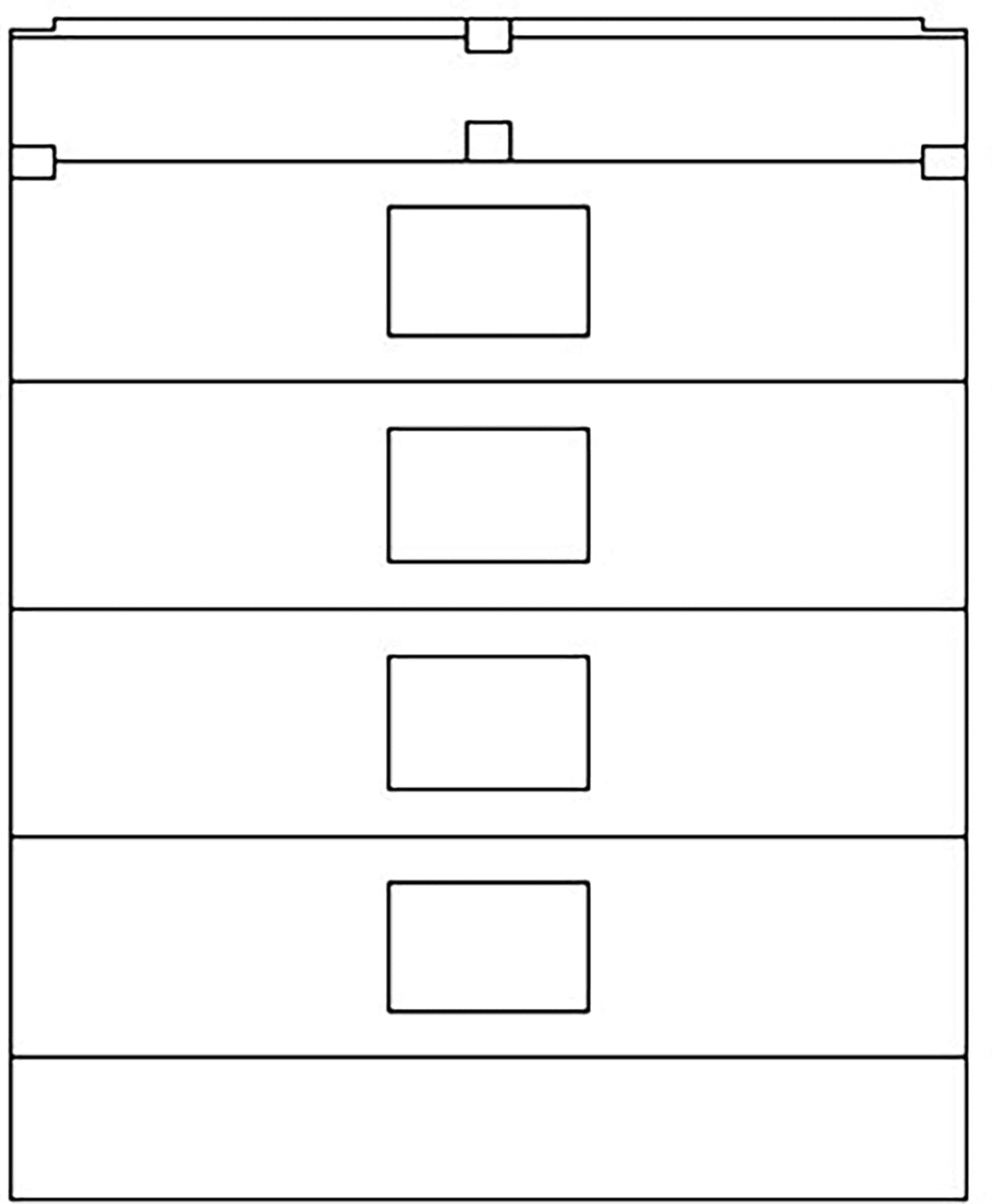JBL VTX-A12-VT-CVR Soft-Cover for 4x A12 Speakers on Vertical Transporter - Solotech