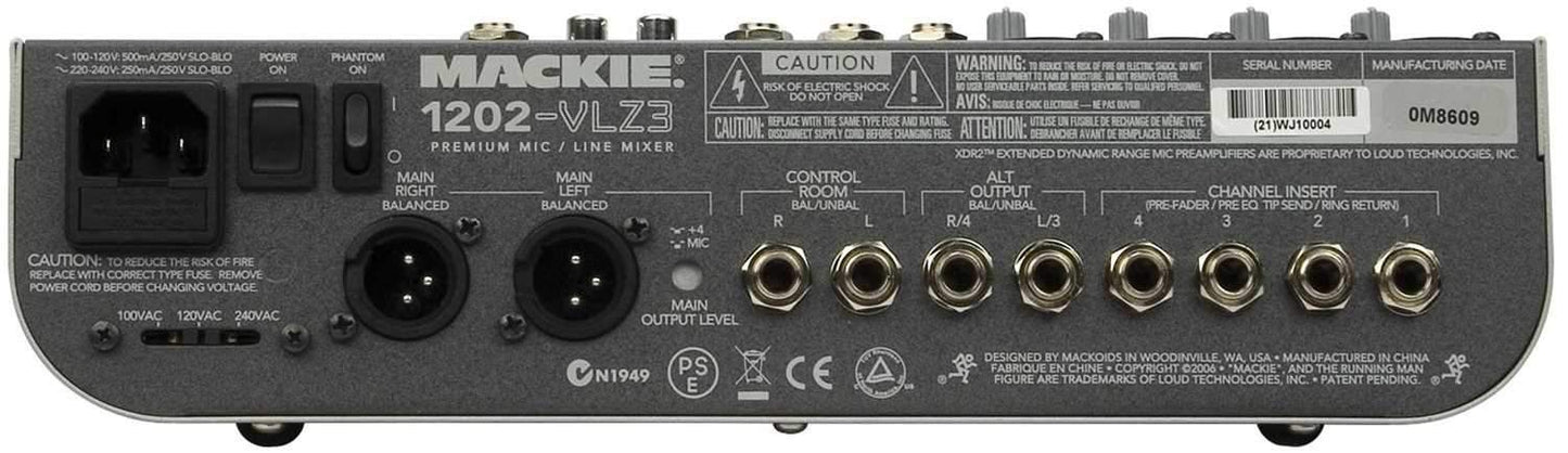 Mackie 1202-VLZ3 Premium 12-Ch Compact Mixer - Solotech