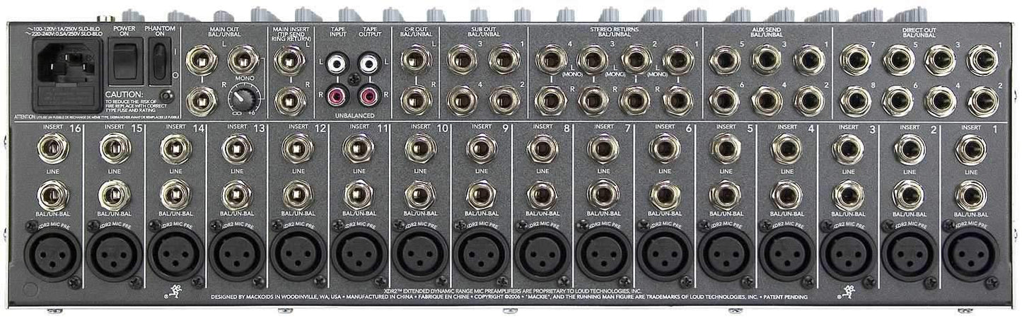 Mackie 1604-VLZ3 Premium 16-Ch/4-Bus Mixer - Solotech