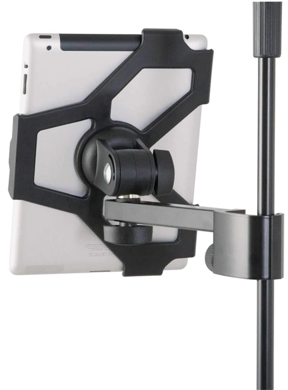 K&M 1972200055 iPad-2 Mic Stand Mount Holder - Solotech