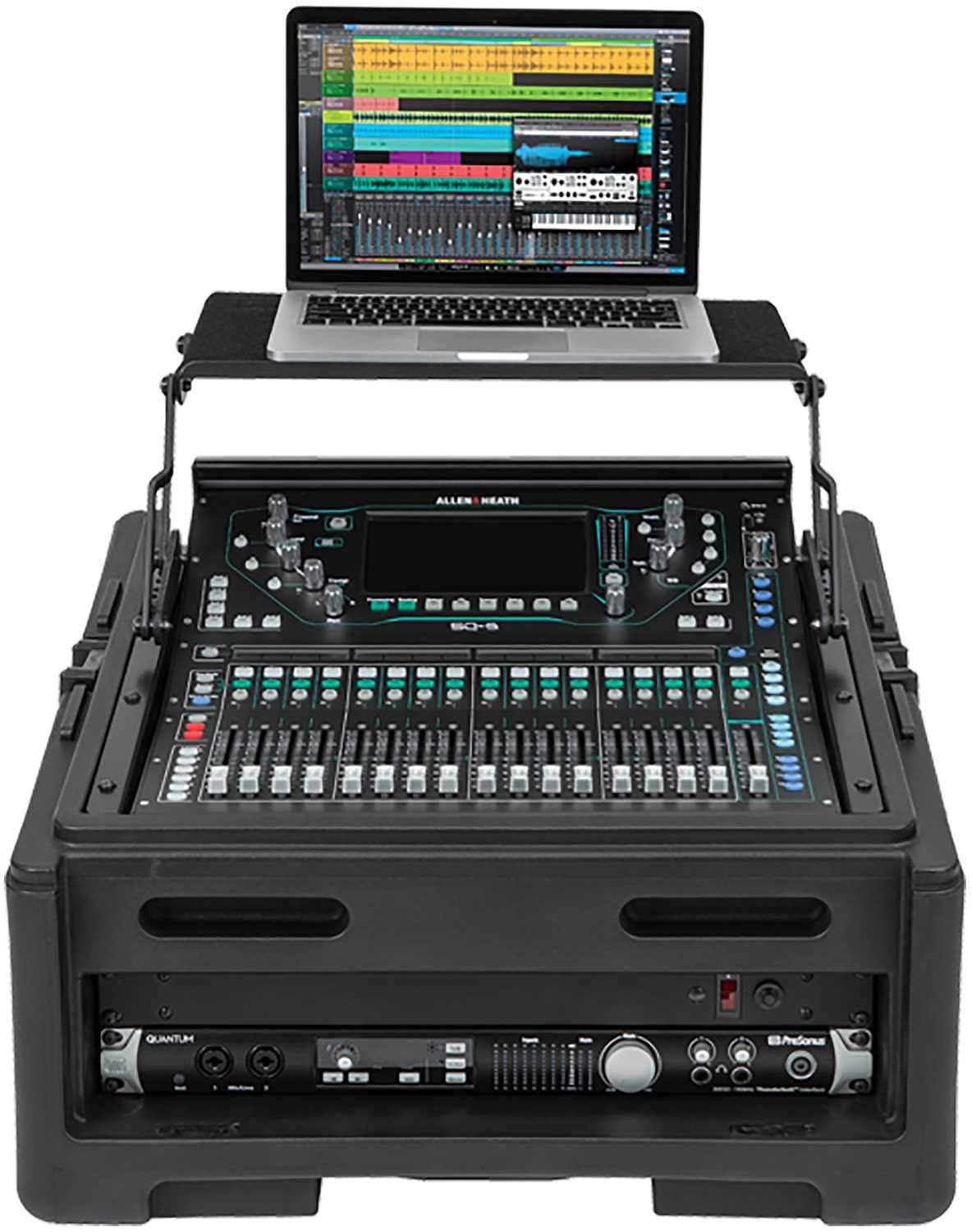 SKB 1SKB-R102W 10U x 2U Rolling Compact Rack Rig - Solotech