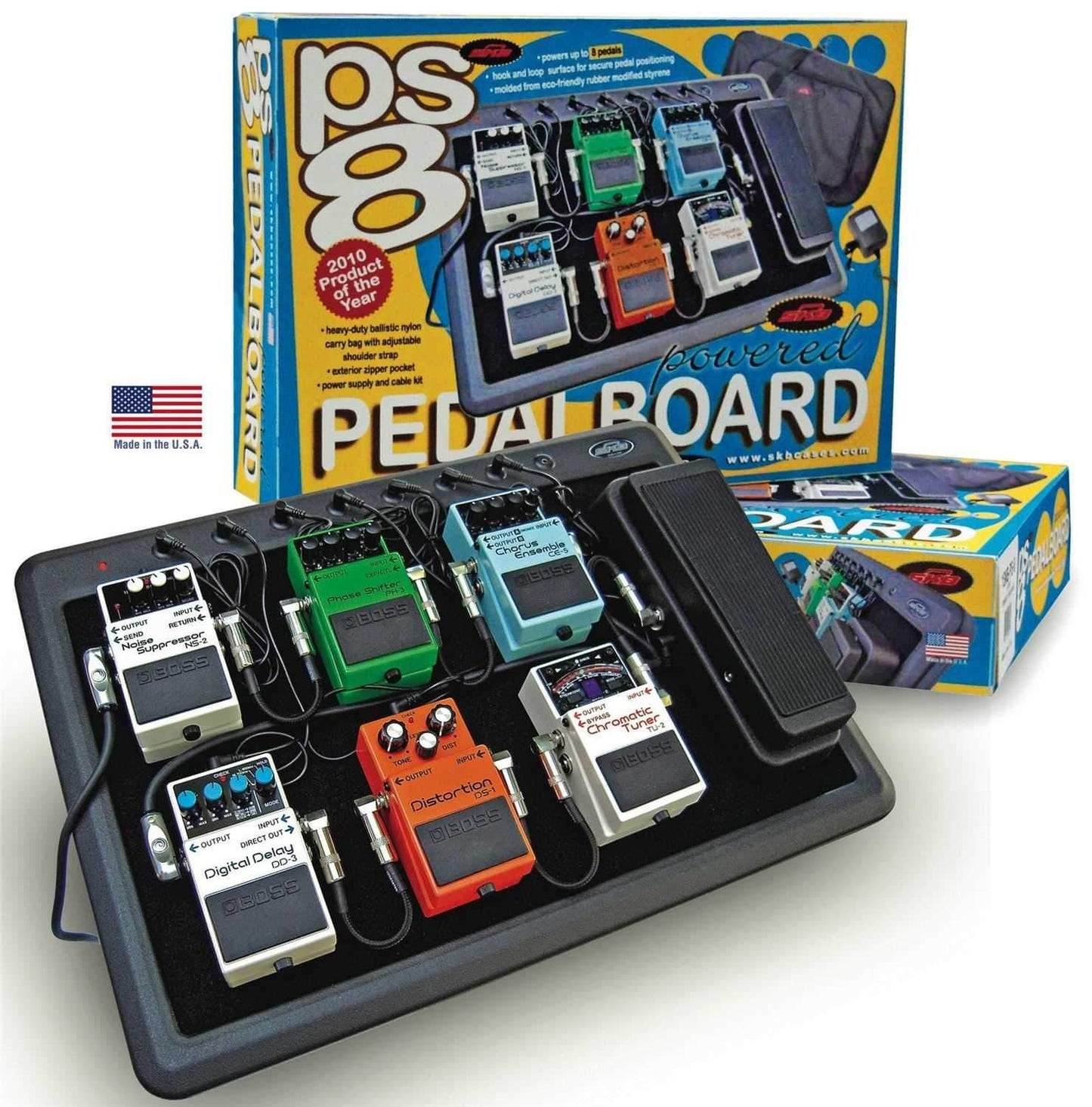 SKB 1SKBPS8 Powered Pedalboard Includes Gigbag - Solotech