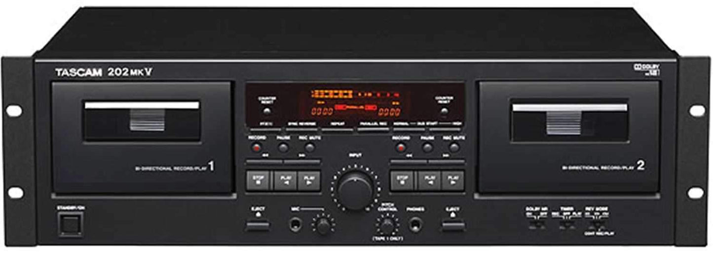 Tascam 202-MKV Dual Well Cassette Decks - Solotech