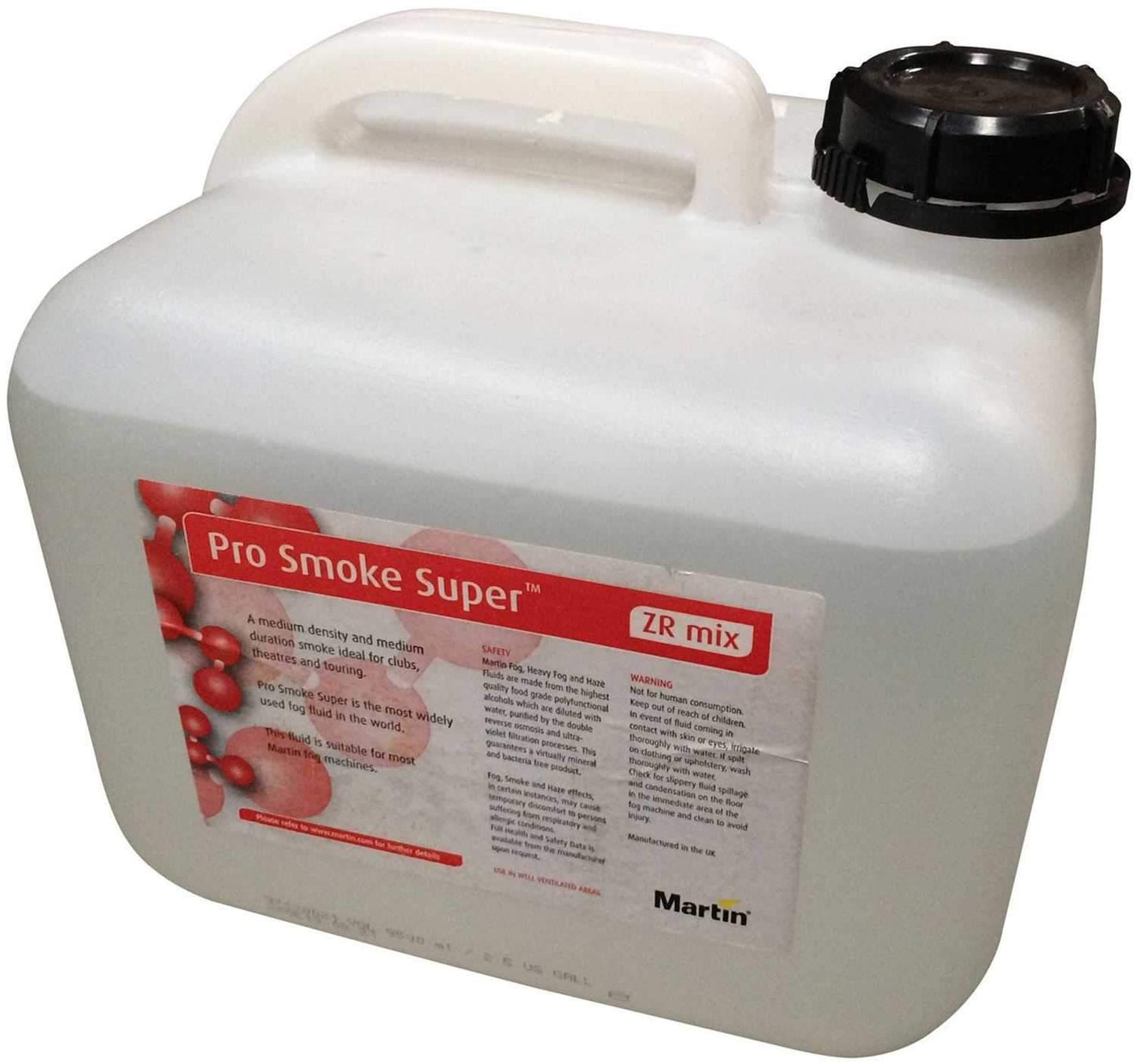 Martin Pro Smoke Super Fog Fluid 9.5L/2.5 Gallon - Solotech