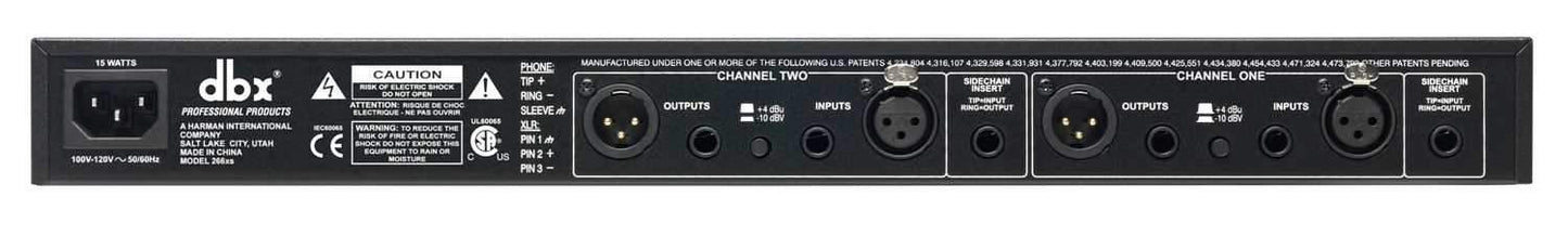 DBX 266XS 2-Channel Compressor Gate - Solotech