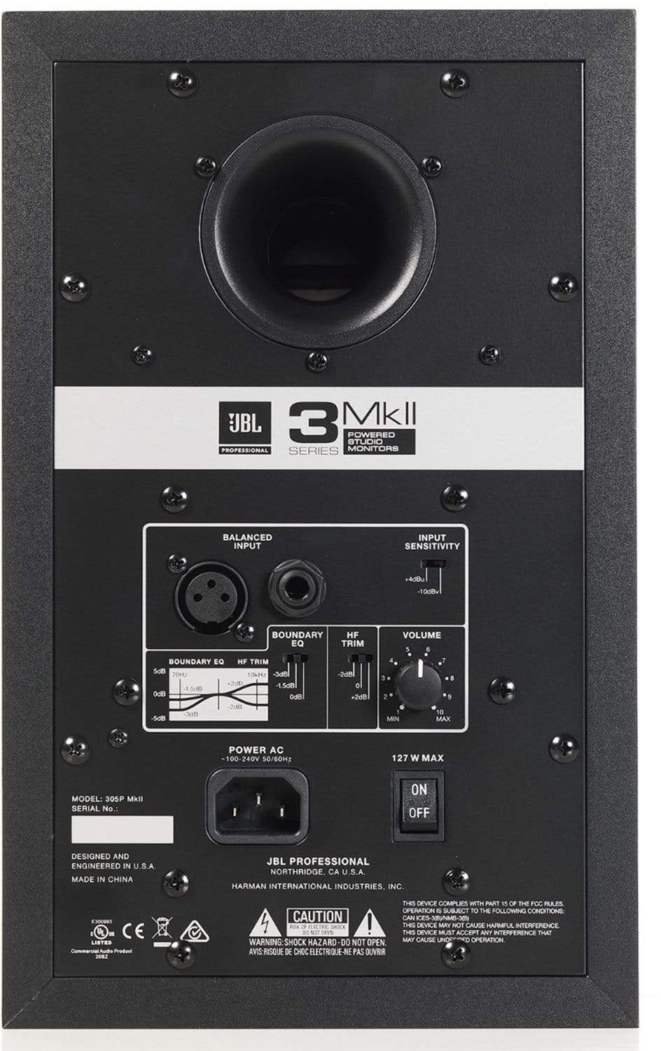 JBL 3 Series 305P MKII 5-inch Powered Studio Monitor (single) - Solotech