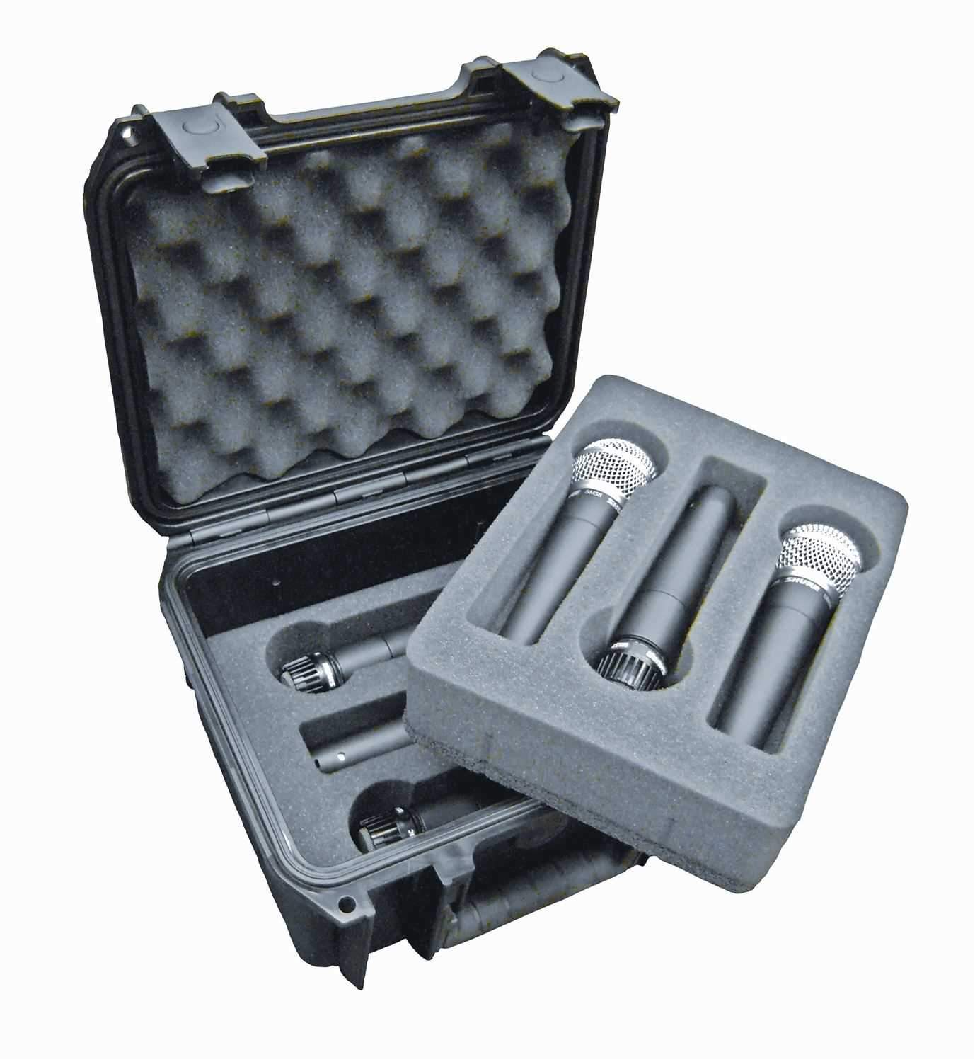 SKB Microphone Road Case Waterproof Holds 6 Mics - Solotech