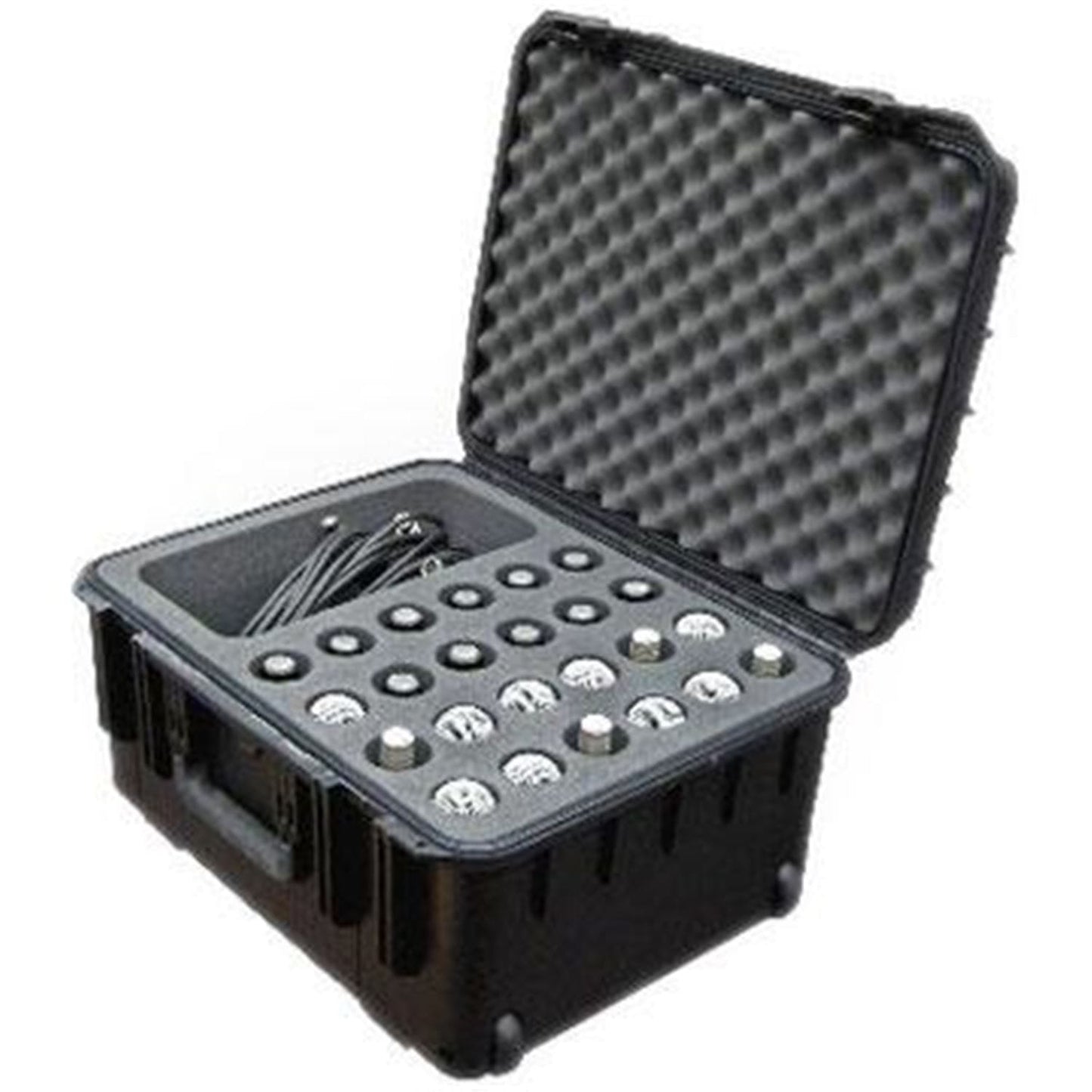 SKB 3I2015MC24 Waterproof Mic Case with Wheels-24 Mic - Solotech
