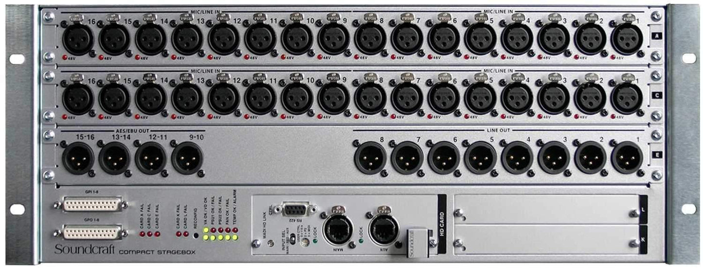 Soundcraft Compact Stagebox 32 Input I/O Expansion - Solotech