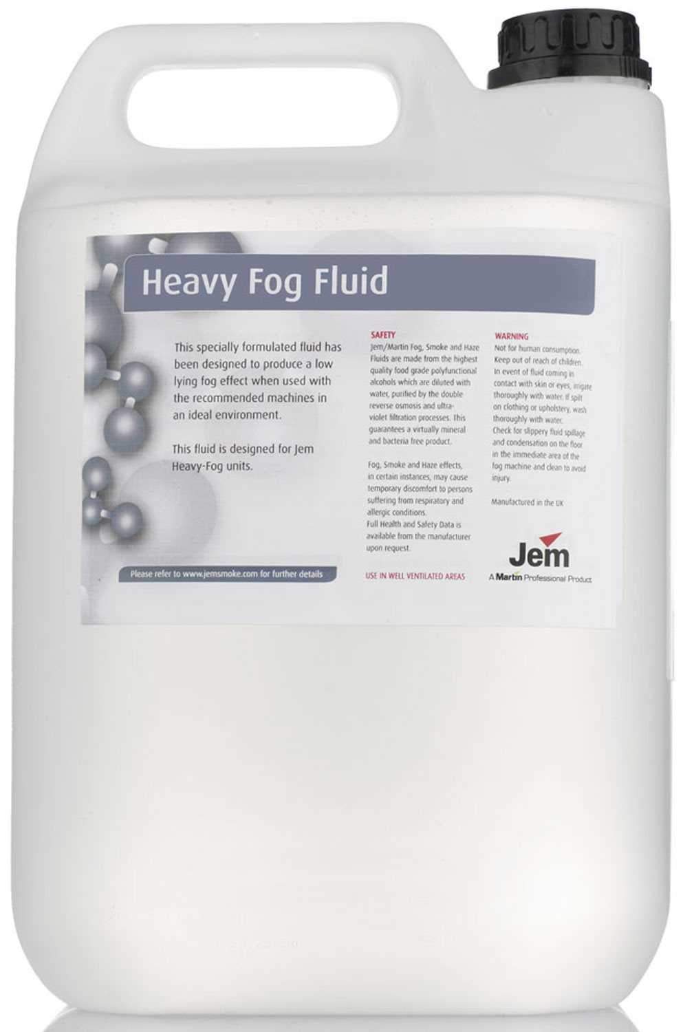 Martin Jem Heavy Fog Fluid C3 Mix 5 L (1.32 Gal) - Solotech