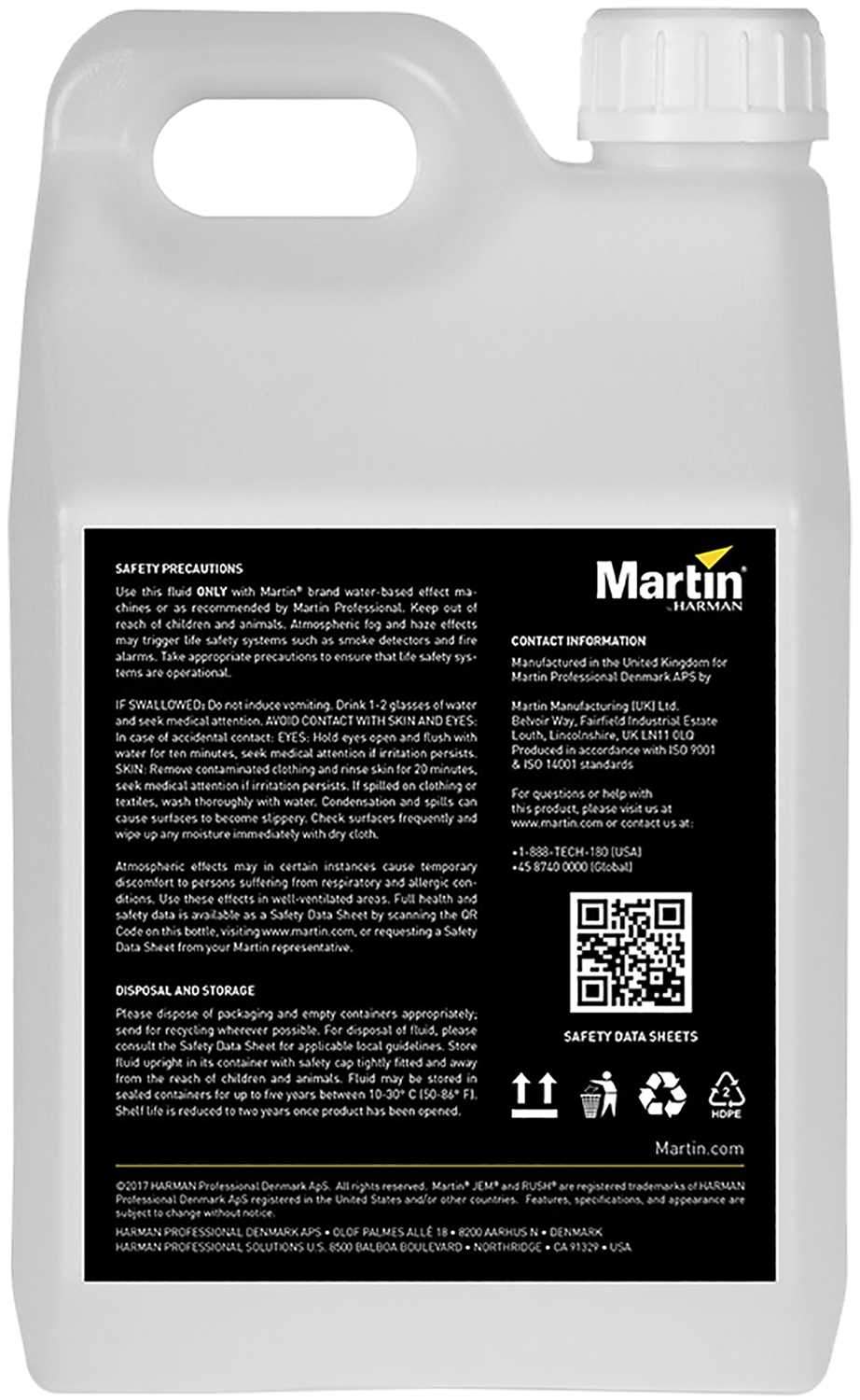 Martin JEM Pro-Fog Fluid Quick Dissipating 4x2.5L - Solotech