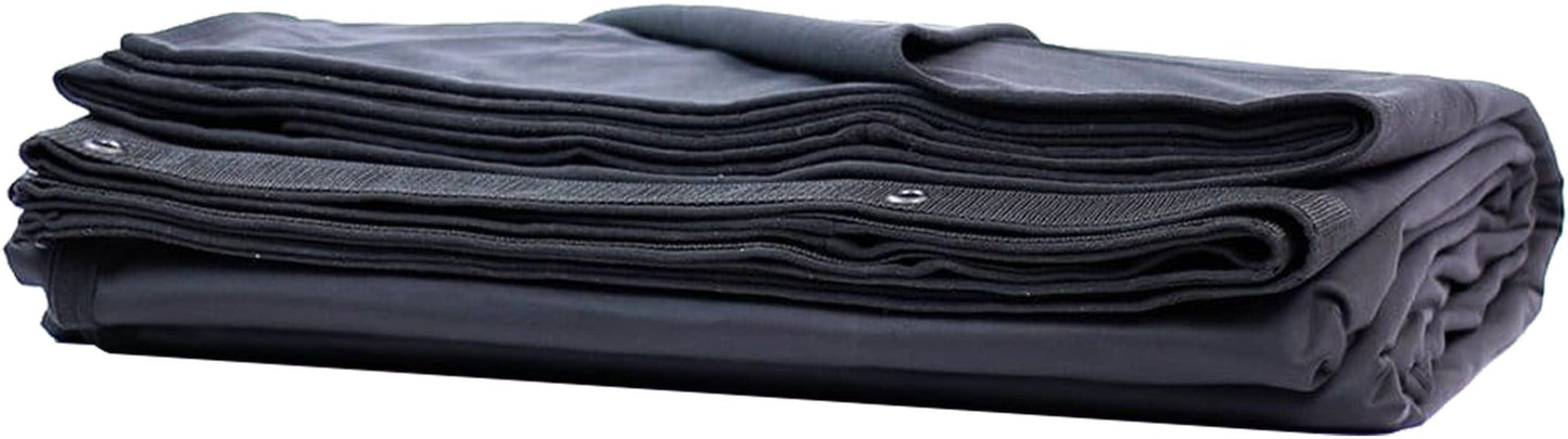 Solotech 16 oz Black Athena Velour 30 x 15 Drape - Solotech