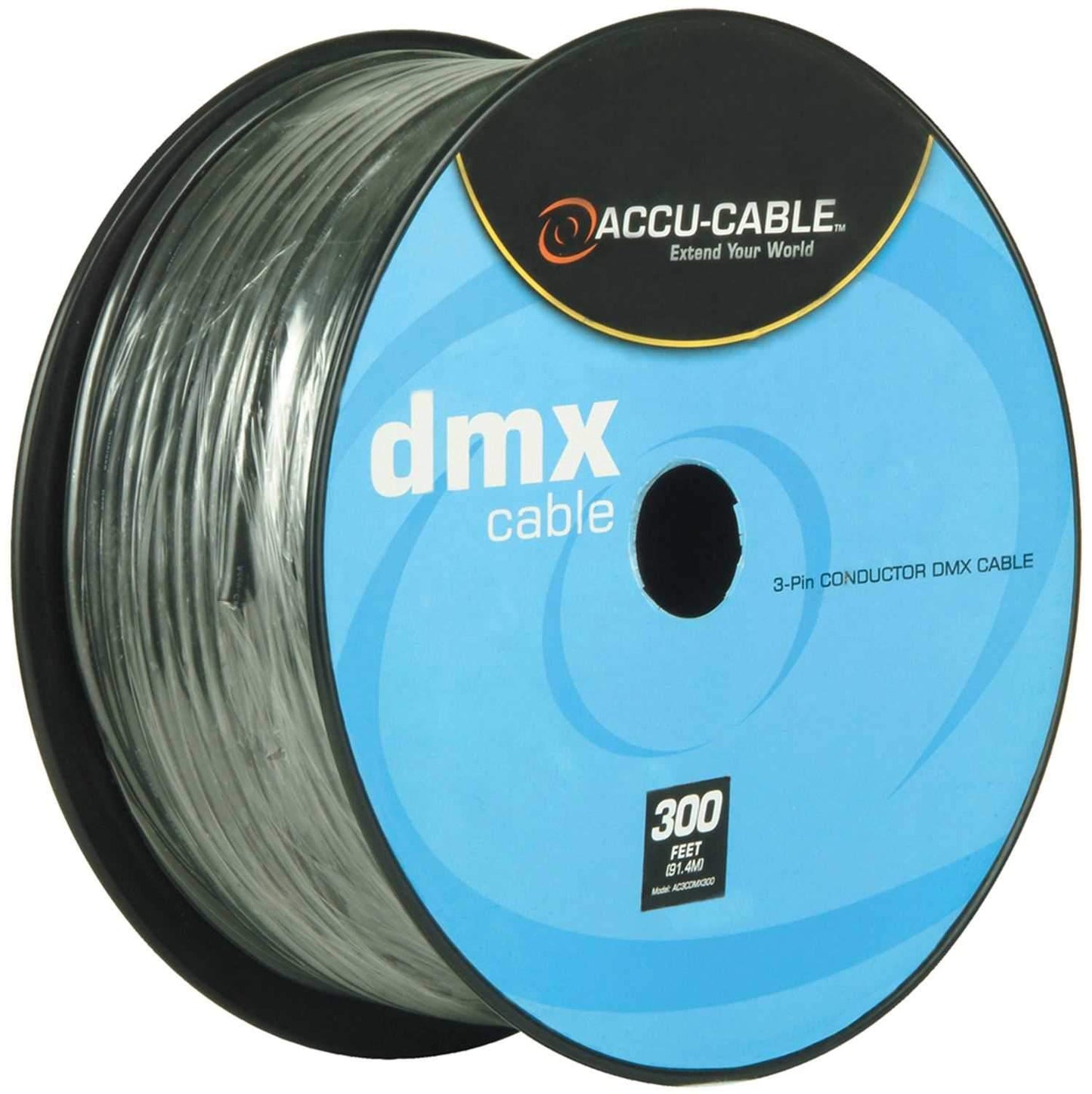 Accu-Cable 300Ft Spool Bulk DMX 3-Pin Cable - Solotech