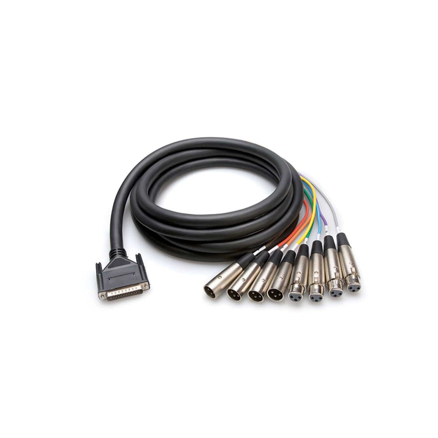 Hosa AES-803T 3M AES/EBU DB25 to 4x XLR3M to 4x XLR3F Snake - Solotech