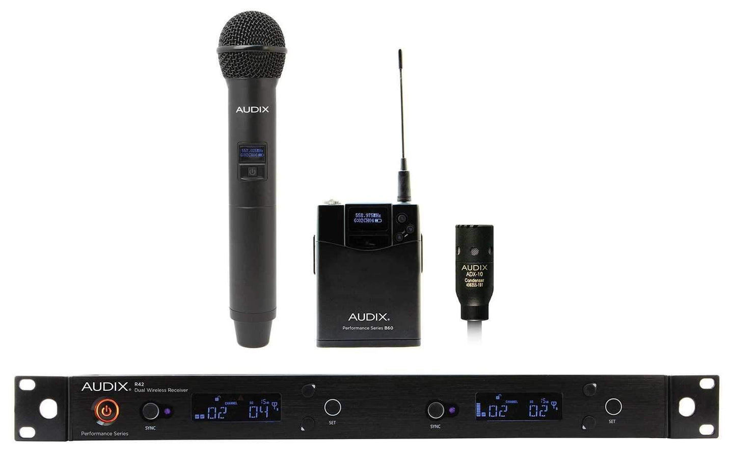 Audix AP42 C210 Dual Ch Combo Wireless System - Solotech