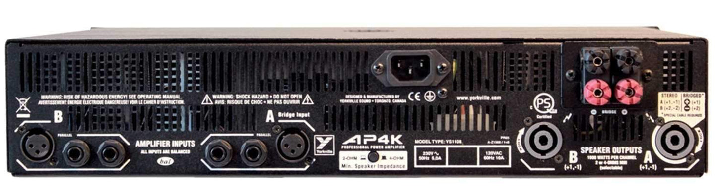 Yorkville AP4K Power Amplifier - Solotech