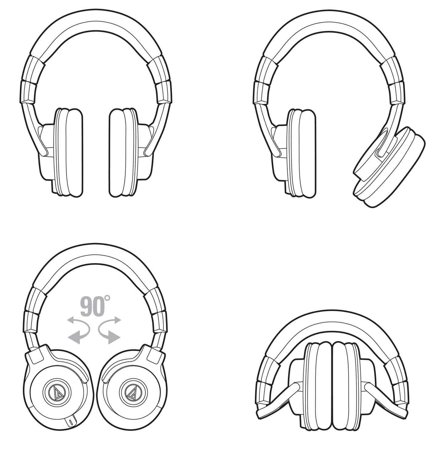 Audio Technica ATH-M40X Pro Studio & DJ Headphones - Solotech