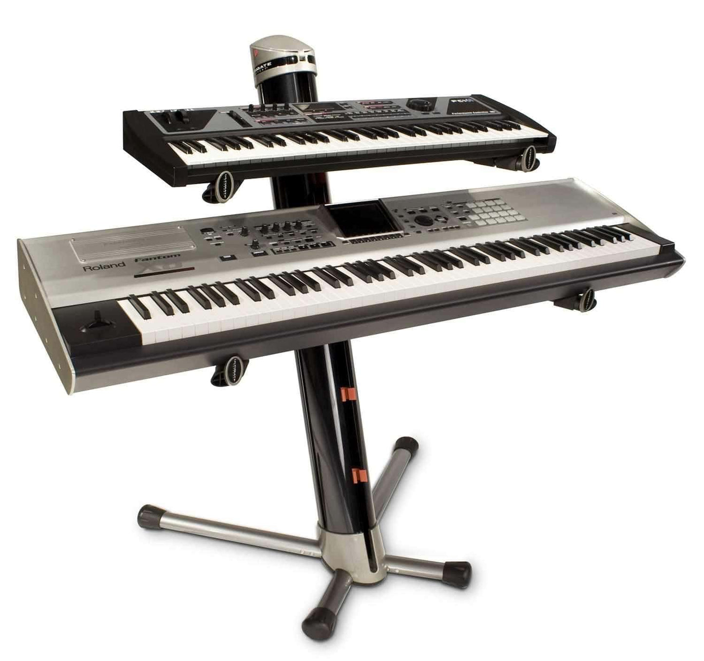 Ultimate AX90B Apex Column Keyboard Stand-Black - Solotech