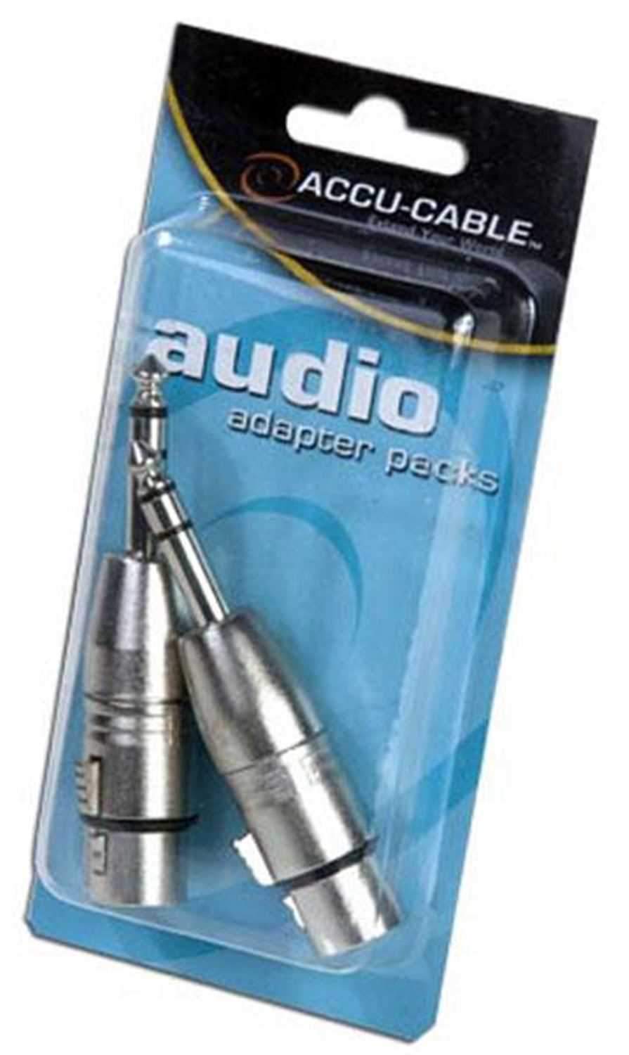 Accu-Cable AXLRC3PMQF Female XLR to M 1/4 Adapter - Solotech