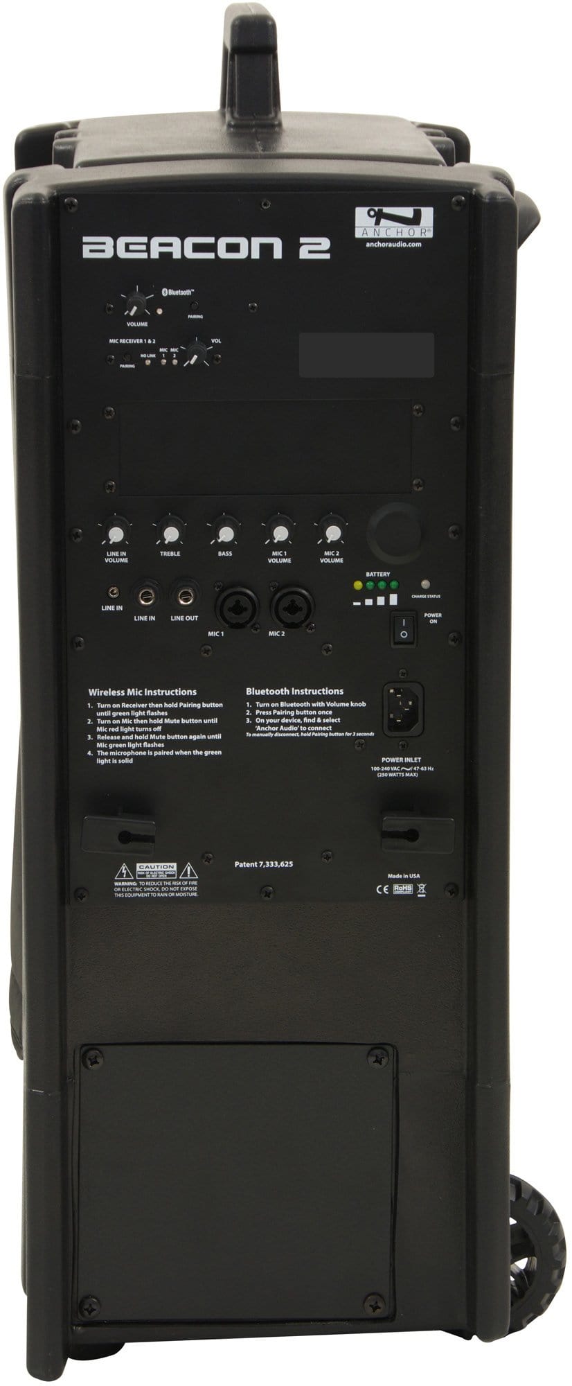 Anchor Audio BEA2-U2 Beacon 2 Portable Line Array & Dual Mic System - Solotech