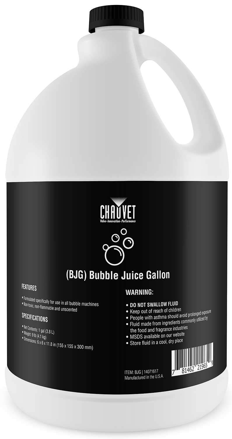 Chauvet BJG Bubble Juice Fluid - Gallon - Solotech