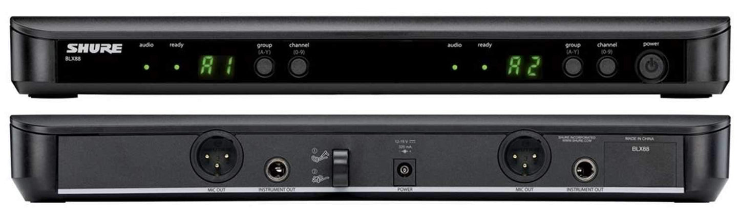 Shure BLX1288 P31 PG58 Dual Wireless Mic H9 - Solotech