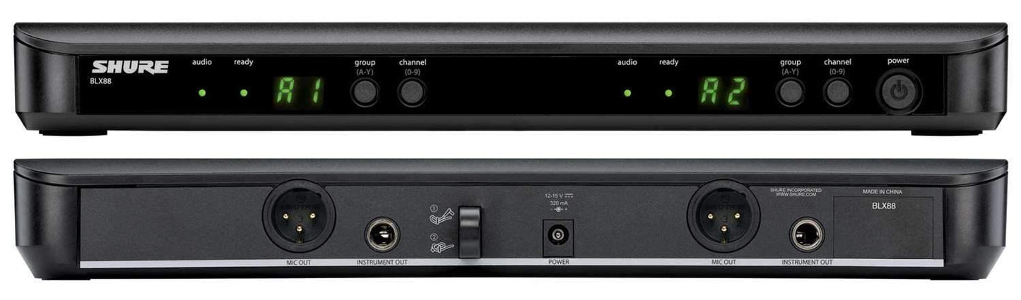 Shure BLX1288/P31 Dual Channel Wireless Microphone with PG58 - Solotech