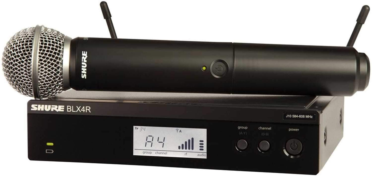 Shure BLX24R SM58 Rackmount Handheld Wireless Mic H10 - Solotech