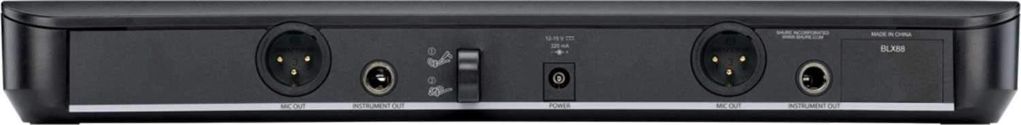 Shure BLX288/SM58 Dual SM58 Wireless Vocal System H9 - Solotech