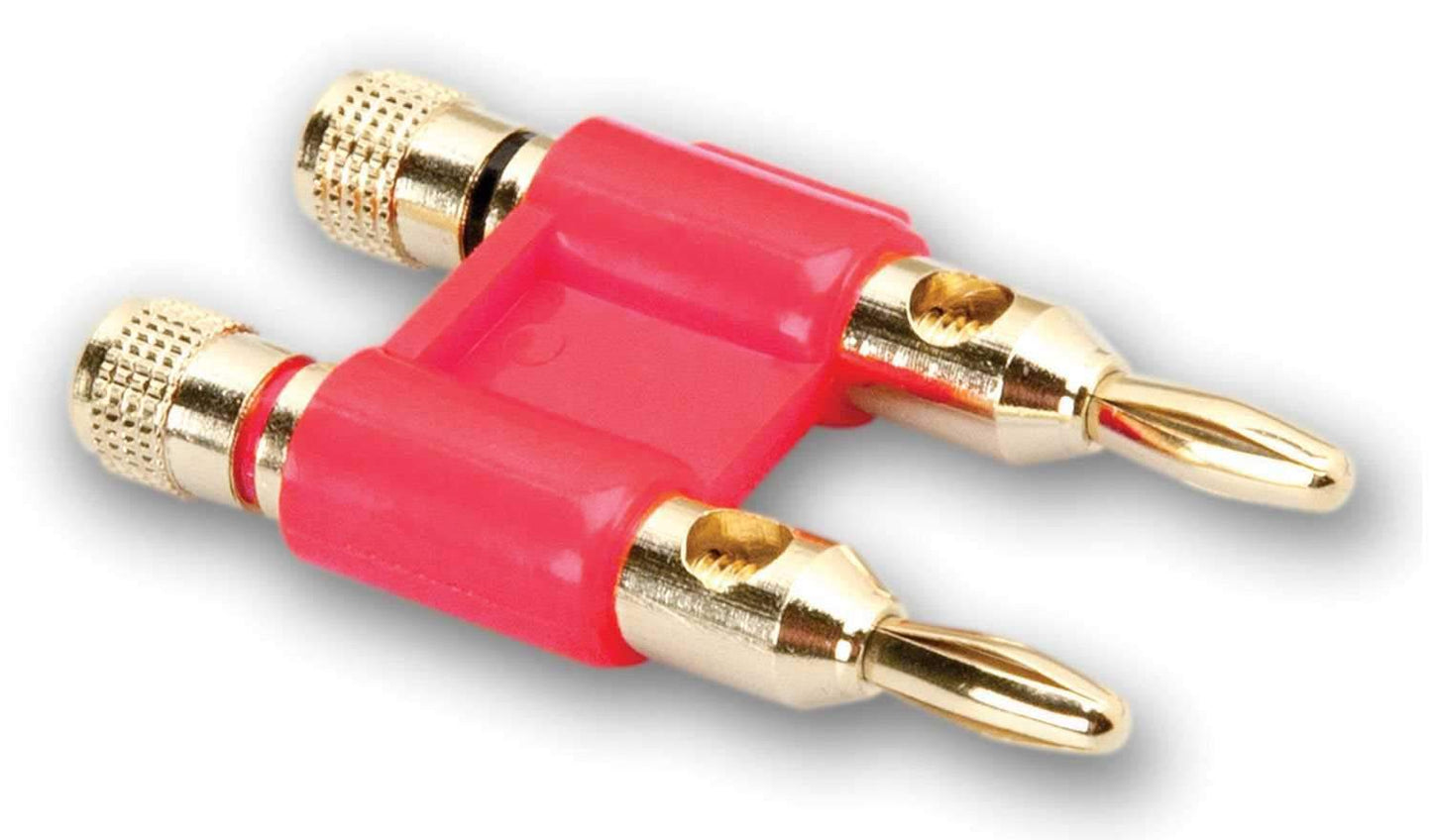 Hosa Dual Banana Connector - Red - Solotech
