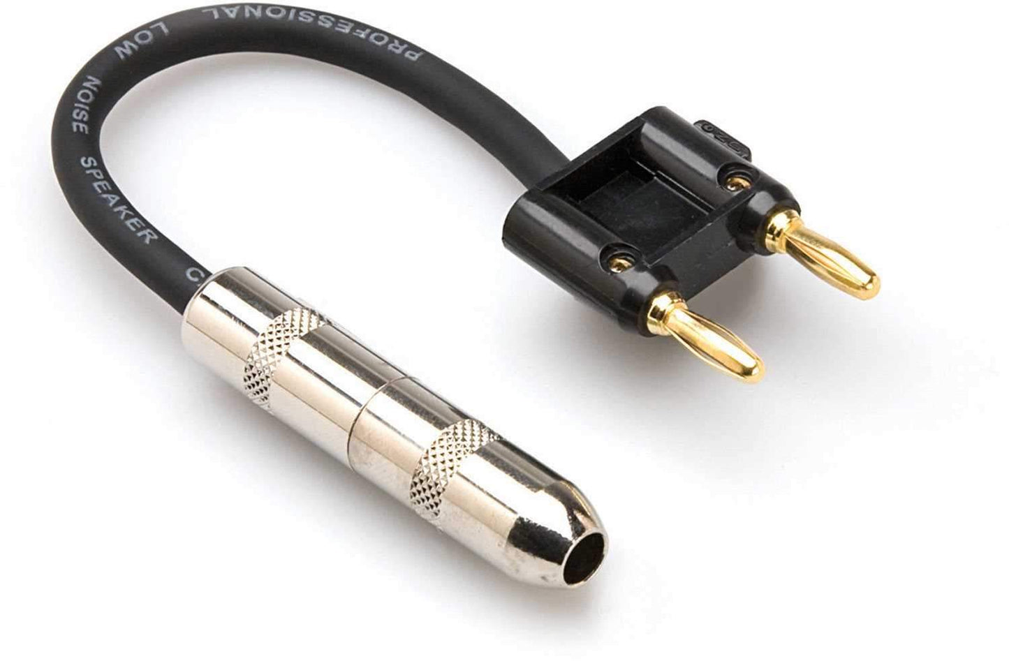 Speaker Adapter 1/4 (F) to Dual Banana (Black) - Solotech