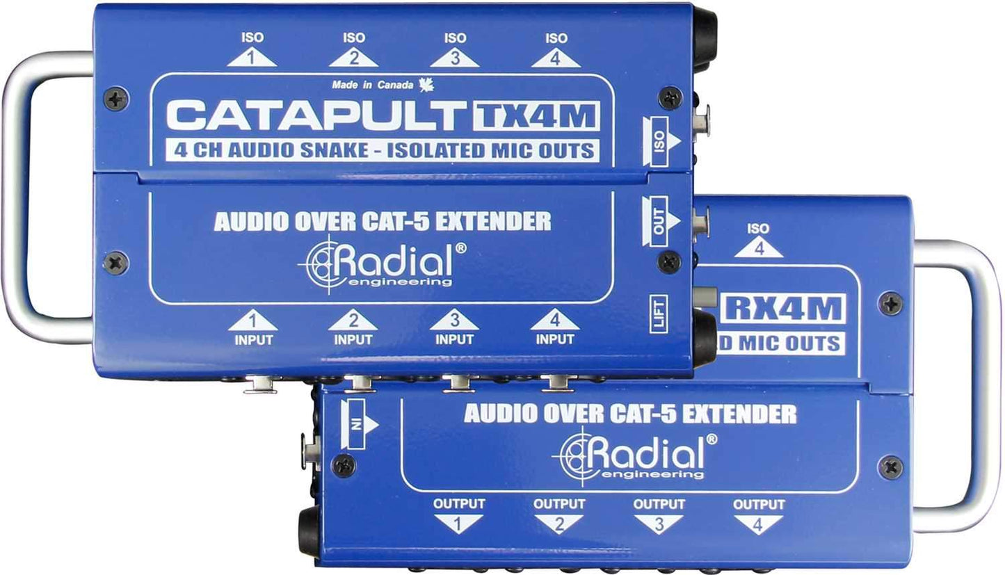 Radial Catapult RX4M 4 Channel Receiver Mic-level - Solotech