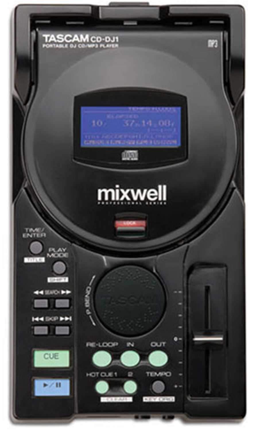 Tascam Mixwell CD-DJ1 Table Top DJ CD Player with Mp3