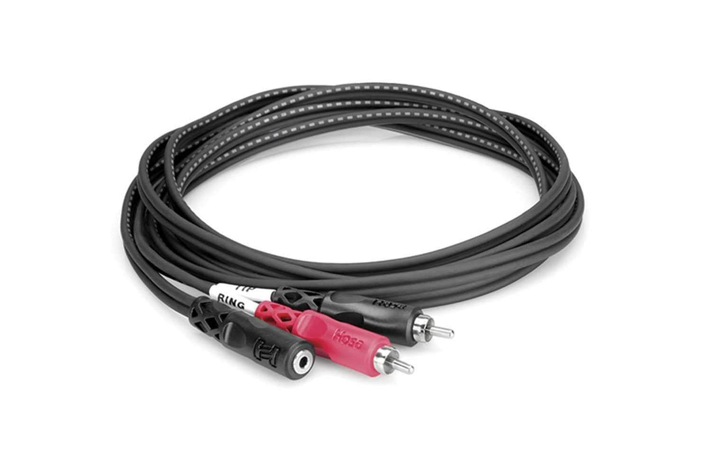 Hosa CFR-210 Y-Cable 3.5mm TRS F to Dual RCA 10 Foot - Solotech