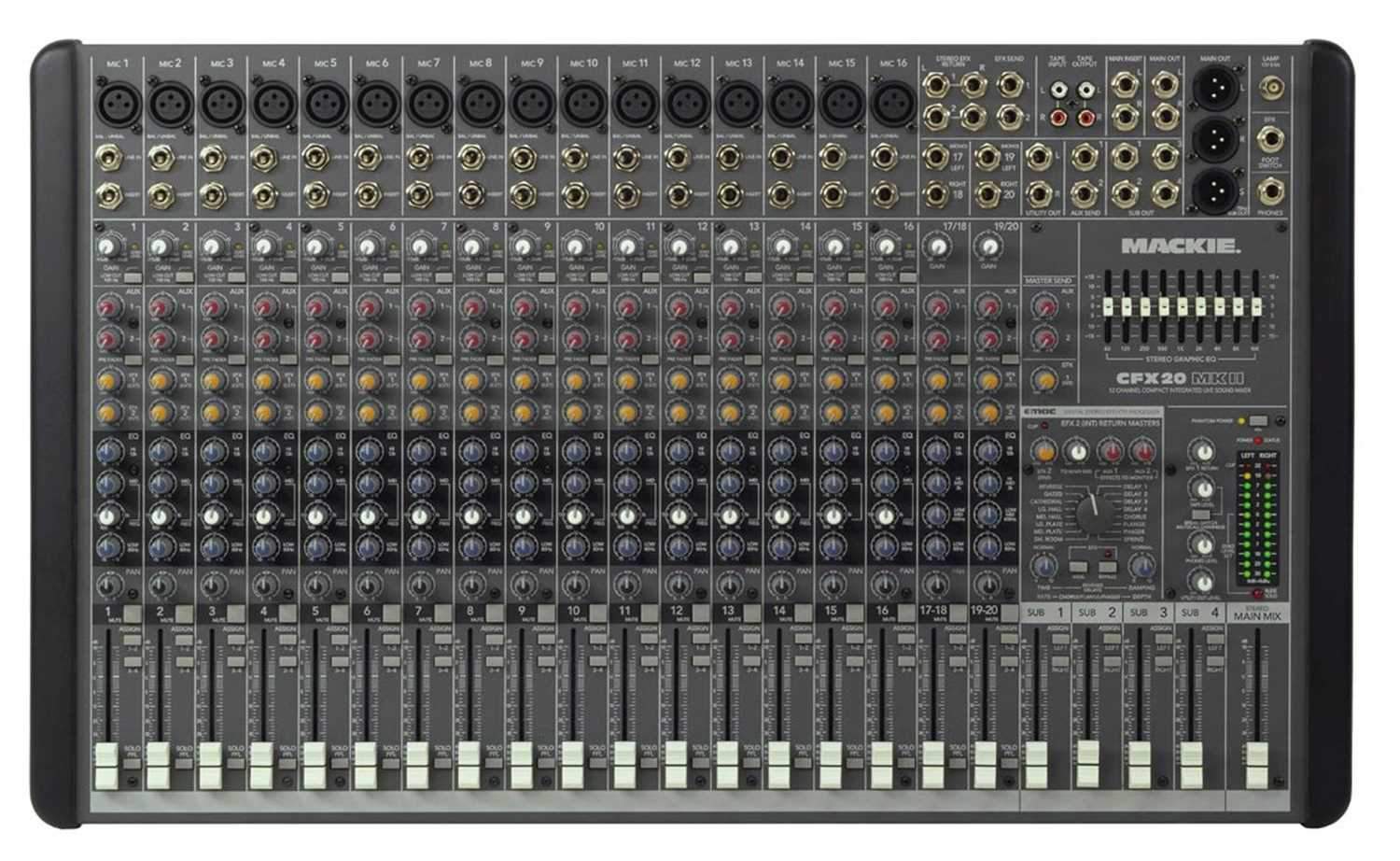 Mackie CFX20 MKII 20 Ch Live Sound Mixer With Fx