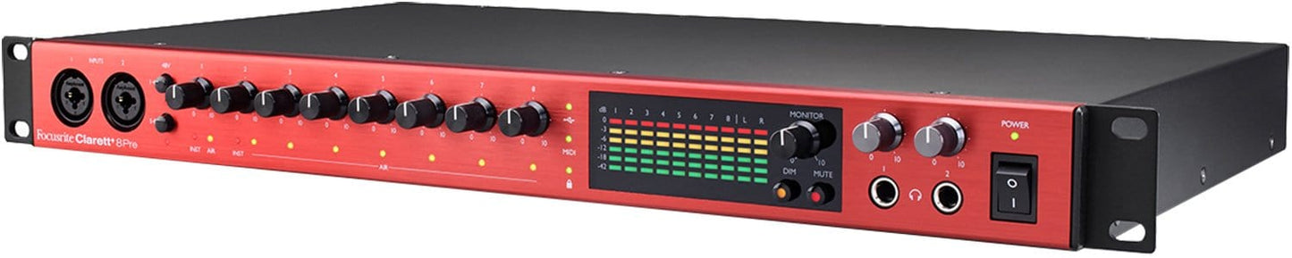 Focusrite Clarett+ 8Pre 18x20 USB-C Audio Interface - PSSL ProSound and Stage Lighting